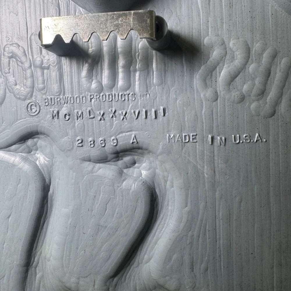 Vintage 1988 Burwood Products Bless This House Goose Wall Pocket‎ Grey duck